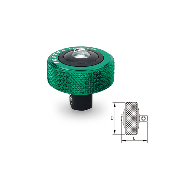 Cheie cu clichet TOPTUL CAUB1229, prindere patrat 3/8 inch, diametru 31.5 mm, lungime 28.5 mm, otel crom vanadiu