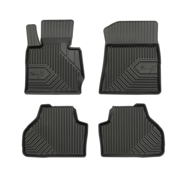 Set 4 covorase auto din cauciuc FROGUM FRG77407404, pentru BMW X3 (F25) 09.10-08.17, cauciuc TPE, negru