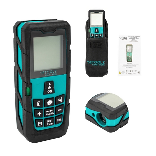Telemetru cu laser Detoolz, MS-40a, precizie 1.5 mm, laser 635NM, oprire automata