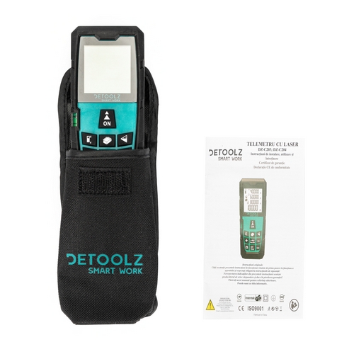 Telemetru cu laser Detoolz, MS-60a, precizie 1.5 mm, laser 635NM, oprire automata