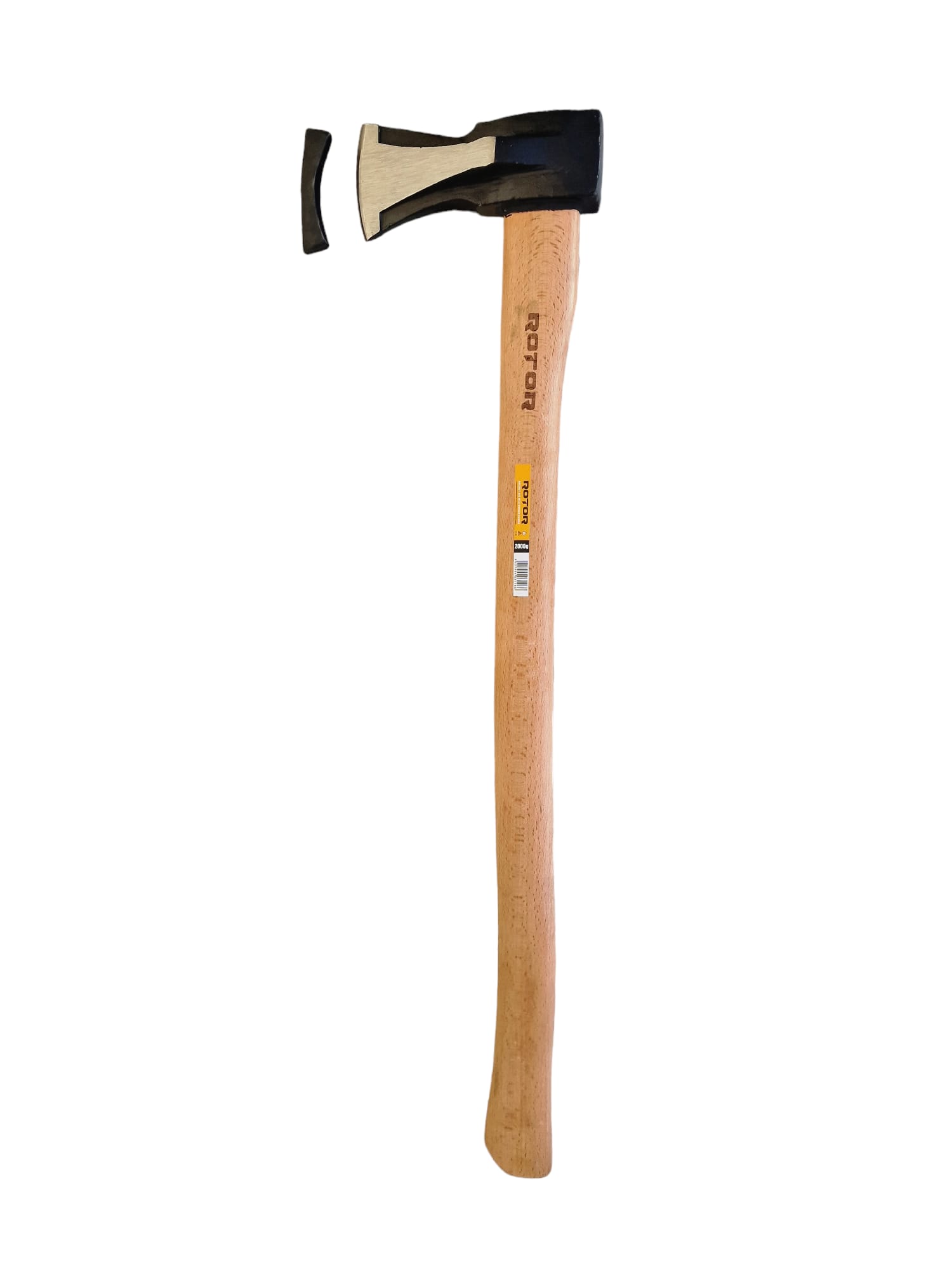 Topor despicator ROTOR 13140, cu maner de lemn, 2000 g
