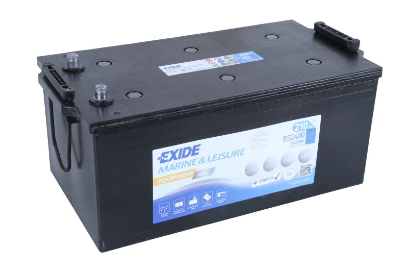 Baterie auto EXIDE Equipment Gel ES2400, tensiune 12 V, amperaj 210 Ah, curent pornire 1030 A, borna stanga plus