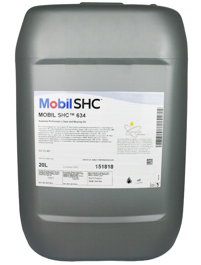 Ulei angrenaje MOBIL SHC 634, volum 20 litri, sintetic
