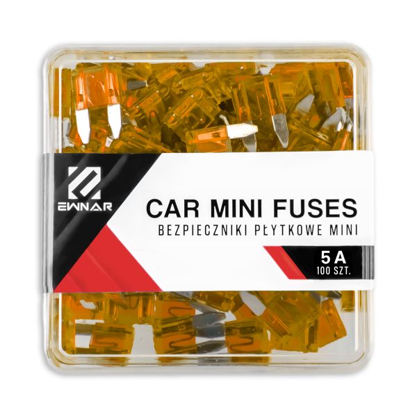 Set 100 sigurante fuzibile auto MAMMOOTH MMT O033 0005A/K100, tip mini, 100 x 5 A