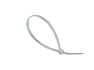 Set 100 coliere din plastic MAMMOOTH MMT TKB 200/48, 4.8 x 200 mm, alb