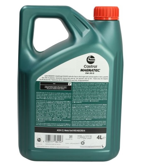 Ulei motor CASTROL Magnatec D 0W30 15F67B, Diesel, volum 4 litri, sintetic