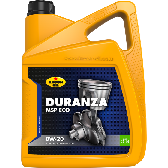 Ulei motor KROON OIL Duranza MSP ECO 0W20 37126, volum 5 litri, sintetic