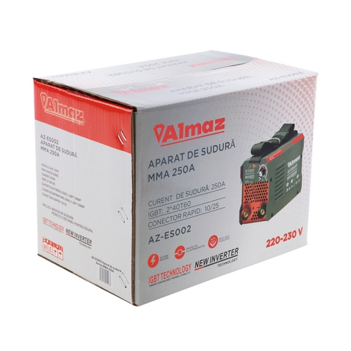 Aparat de sudura ALMAZ AZ-ES002, MMA 250, 250 A, diametru electrod 1.6 - 5 mm
