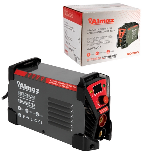 Aparat de sudura digital ALMAZ, MMA 250, AZ-ES003, 250 A