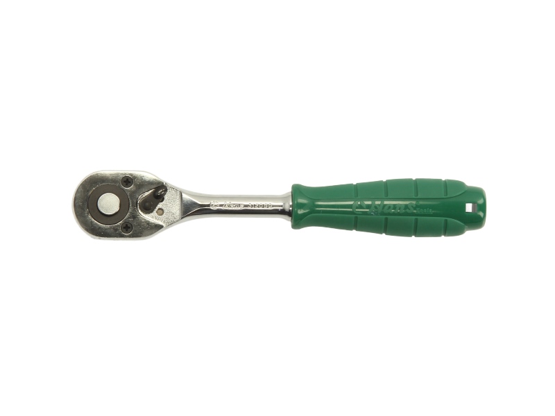 Antrenor clichet reversibil HANS 3120GQ, 72 dinti, antrenor patrat 3/8 inch, lungime 200 mm, maner din plastic, eliberare rapida