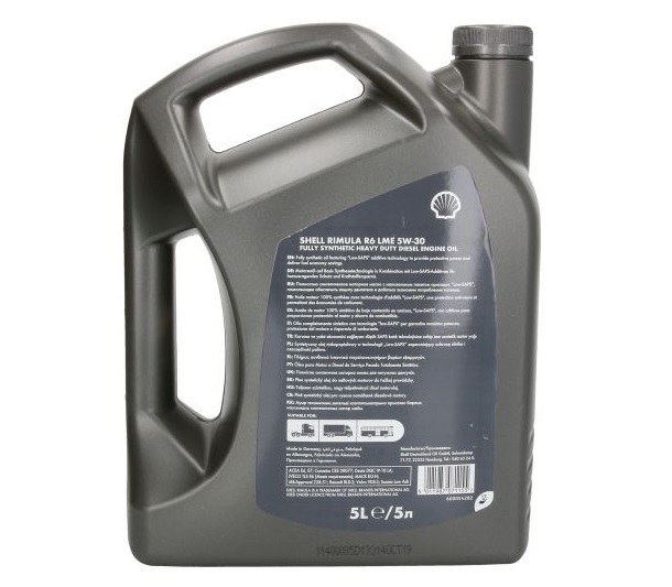Ulei motor SHELL RIMULA R6 LME 5W30, 5 litri, sintetic