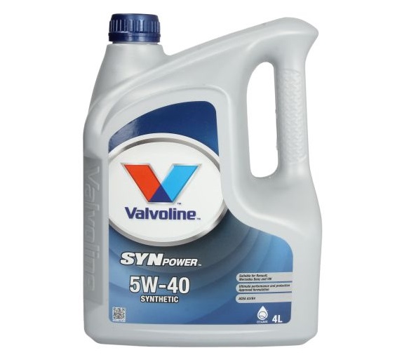 Ulei motor VALVOLINE SYNPOWER 5W40, volum 4 litri, sintetic
