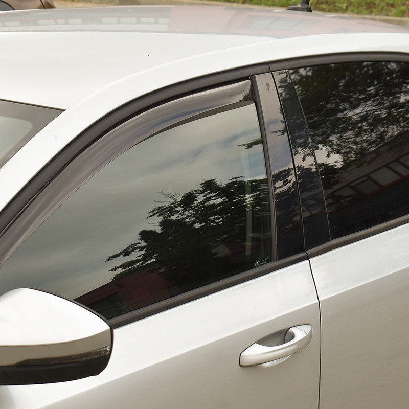 Set 2 deflectoare aer, paravanturi auto, fata, FARAD 12447, fumurii, din plexiglas, pentru Renault Modus, 2004-2012