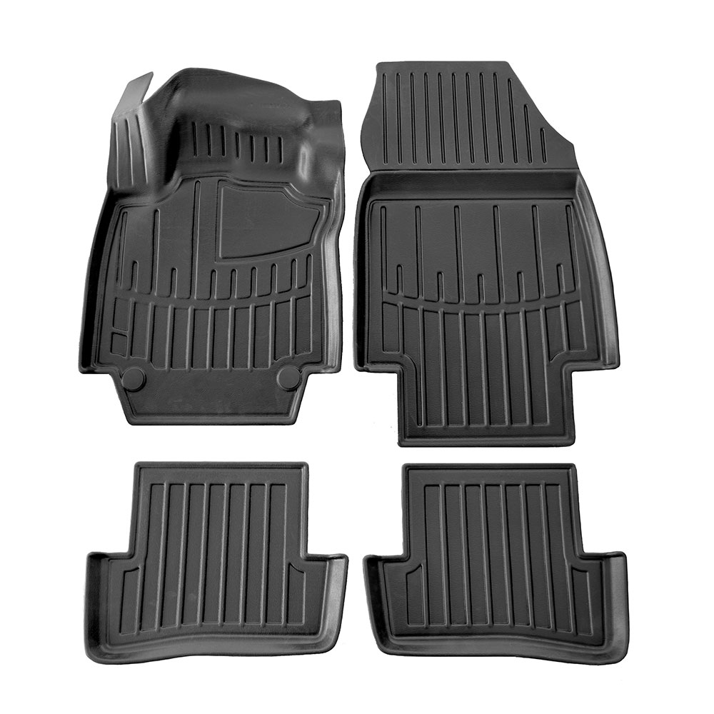 Set covorase auto din cauciuc TPE UMBRELLA 112969, negru, pentru Renault Captur, 2013-2019