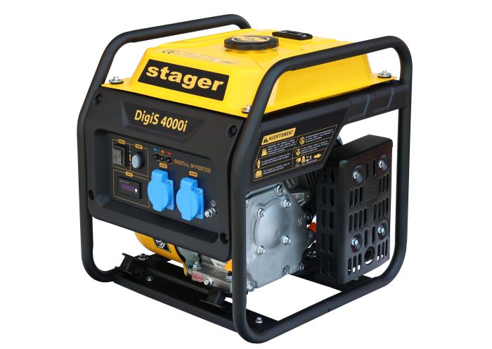 Generator digital invertor open-frame STAGER DigiS 4000i 5160004000I, putere maxima 4 kW, 15.2 A, monofazat, motor 4T, 223 CC, 7 CP, benzina