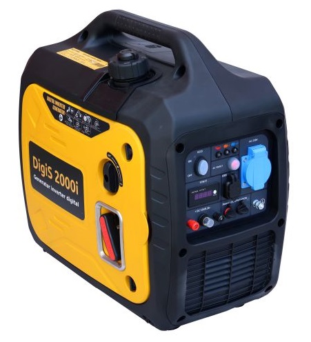 Generator digital invertor insonorizat STAGER DigiS 2000i 5160002000I, putere maxima 2 kW, monofazat, motor 4T, 78.7 CC, 3.5 CP, benzina