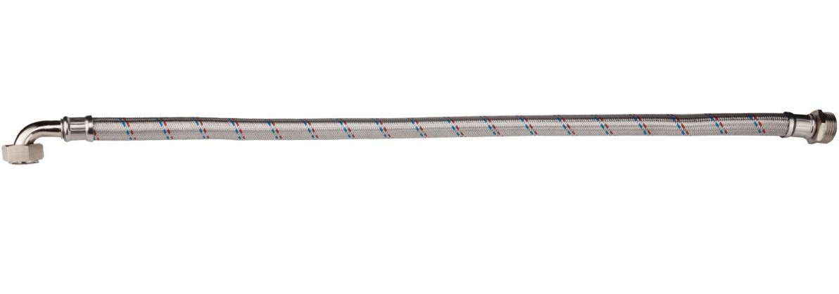 Racord flexibil pentru hidrofor HONEST 8800672156, 1 inch FI cu cot, 1 inch FE, diametru 25 mm, lungime 600 mm