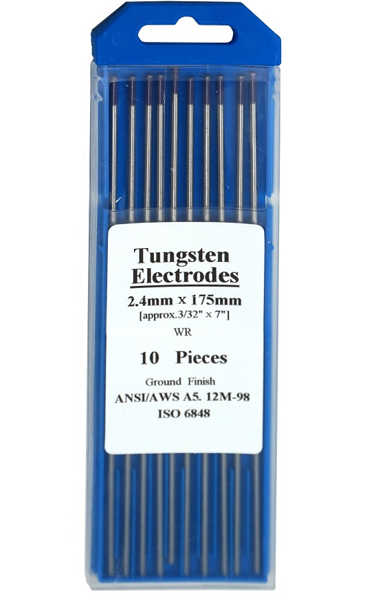 Set 10 electrozi tungsten mov ProWELD WR20 4550100224, diametru 2.4 mm, lungime 175 mm, ISO 6848