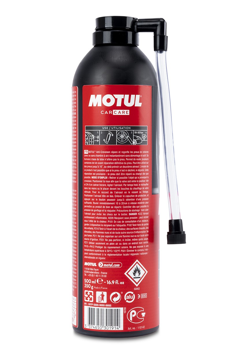Spray pentru reparat anvelope MOTUL CAR CARE 110142, 500 ml