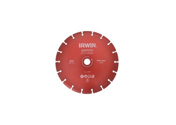 Disc diamantat laser segmentat IRWIN 3710505929, beton, 115 mm, 22.2 mm