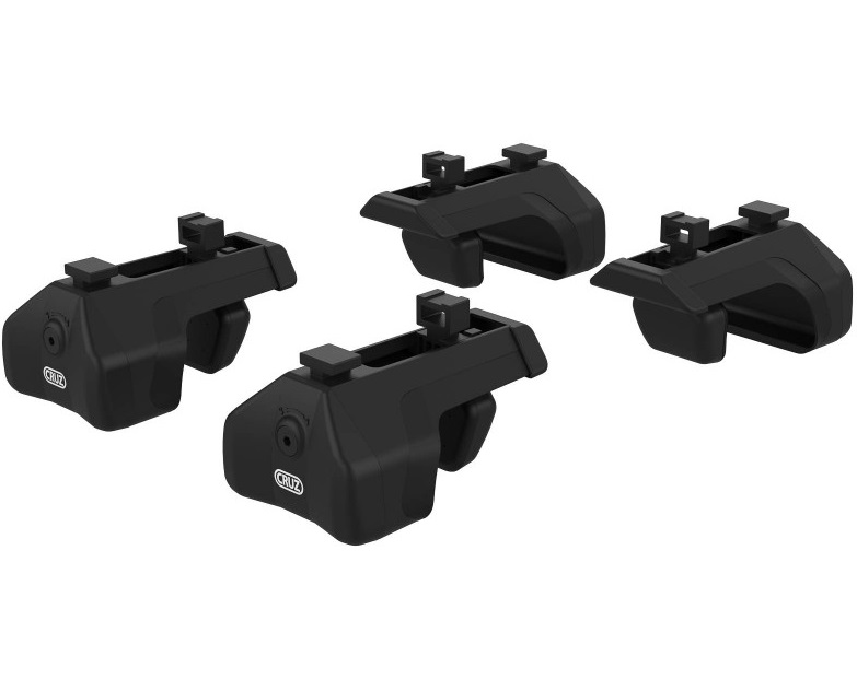 Set 4 suporti pentru montare bare transversale CRUZ FIX feet 930-800, negru, capacitate maxima incarcare 75 kg