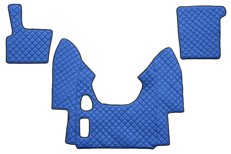 Set covorase pentru camioane F-CORE FL16 BLUE, piele matlasata ecologica, albastru, pentru DAF 95 XF, XF 95 01.97-12.06