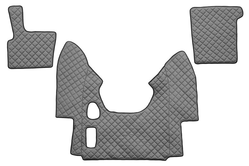Set covorase pentru camioane F-CORE FL16 GRAY, piele matlasata ecologica, gri, pentru DAF 95 XF, XF 95 01.97-12.06