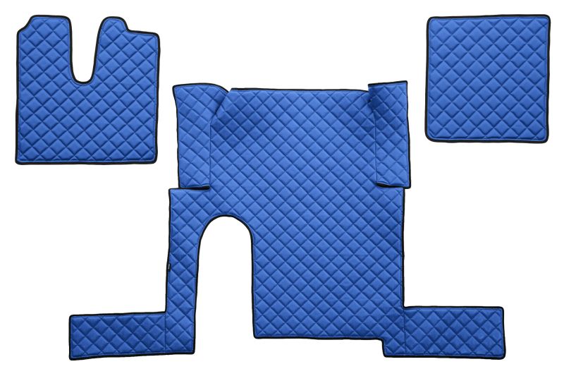 Set covorase pentru camioane F-CORE FL48 BLUE, piele matlasata ecologica, albastru, pentru MAN TGX I 06.06-09.21