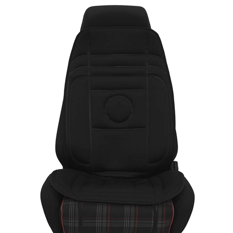 Husa scaun auto cu incalzire PETEX Riga 33870004PX, alimentare 12 V, 2 niveluri de incalzire, telecomanda, 108 x 49 cm