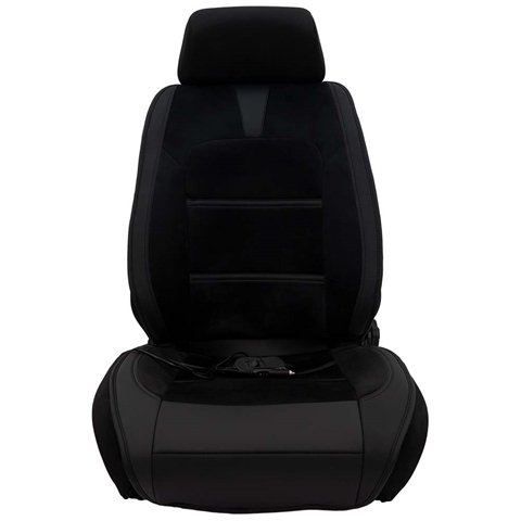 Husa scaun auto cu incalzire PETEX Capri 38370004PX, alimentare 12 V, 2 niveluri de incalzire, telecomanda, 124 x 54 cm