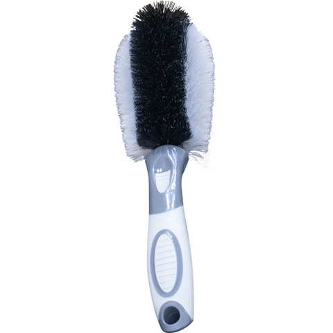 Perie auto pentru curatare jante PETEX 432301PX, lungime 28.5 cm, gri, maner cauciucat
