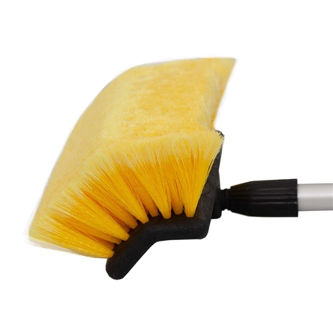 Perie pentru spalat masini cu maner telescopic PETEX 432340PX, lungime 109-165 cm, supapa reglabila de economisire a apei, galbena