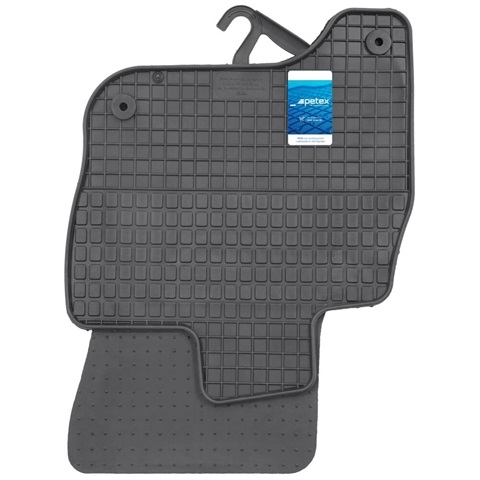 Set 4 covorase auto din cauciuc PETEX 61710PX, negru, pentru Volkswagen E-GOLF, 2014-prezent