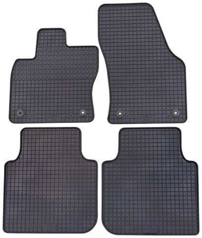 Set 4 covorase auto din cauciuc PETEX 21710PX, negru, pentru Skoda Kodiaq