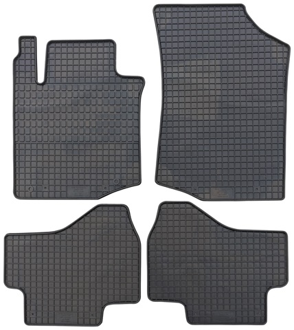 Set 4 covorase auto din cauciuc PETEX 91910PX, negru, pentru Citroen C1, 07.2005-06.2014