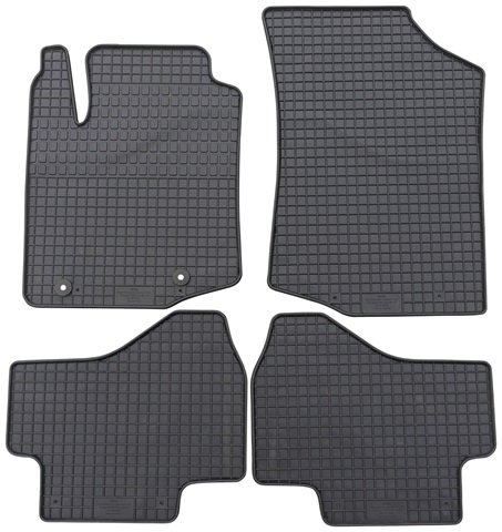 Set 4 covorase auto din cauciuc PETEX 91911PX, negru, pentru Citroen C1, 14-prezent