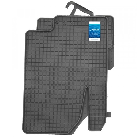 Set 4 covorase auto din cauciuc PETEX 98010PX, negru, pentru Kia Soul AM, 2009-2014, SOUL II PS, 2014-2024