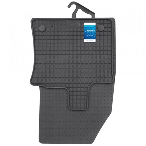 Set 4 covorase auto din cauciuc PETEX 28310PX, negru, pentru Renault Captur II, 12.2019-