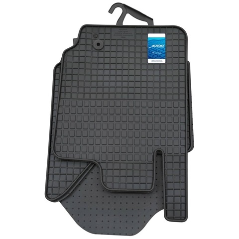 Set 4 covorase auto din cauciuc PETEX 34010PX, negru, pentru Ford Ranger, 01.2012-10.2022