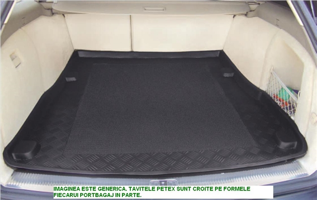 Tavita portbagaj auto PETEX AS33212PX, din cauciuc, negru, pentru Ford Mondeo IV, Break