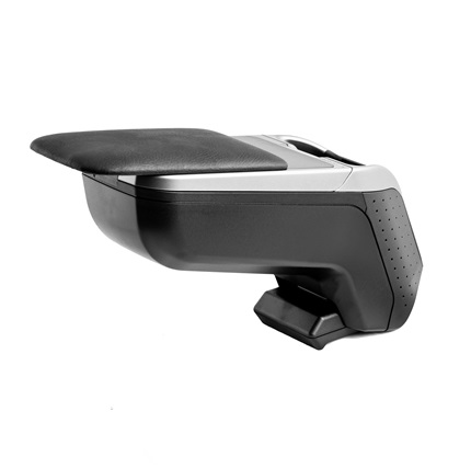 Cotiera auto rabatabila RATI Armster 2 V01564, capac piele ecologica, gri, compatibilitate universala, fara kit de montaj