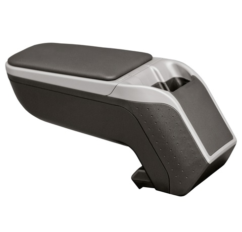 Cotiera auto rabatabila RATI Armster 2 V01564, capac piele ecologica, gri, compatibilitate universala, fara kit de montaj