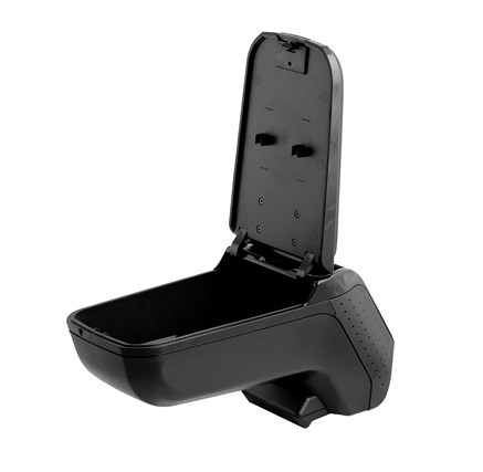 Cotiera auto rabatabila RATI Armster 2 V01562, capac piele ecologica, negru, compatibilitate universala, fara kit de montaj
