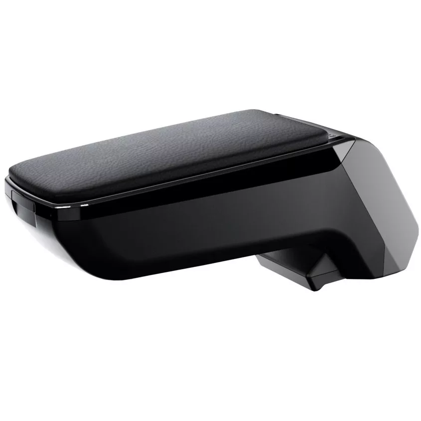 Cotiera auto rabatabila RATI Armster S V00628, capac piele ecologica, negru, contine kitul complet de montaj, pentru Fiat Doblo, 2010-2015, COMBO, 2012-2017