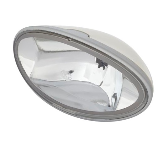 Proiector universal oval HELLA 1FB 007 892-011, 192 x 118 mm, bec H3, alimentare 12 V, carcasa metalica