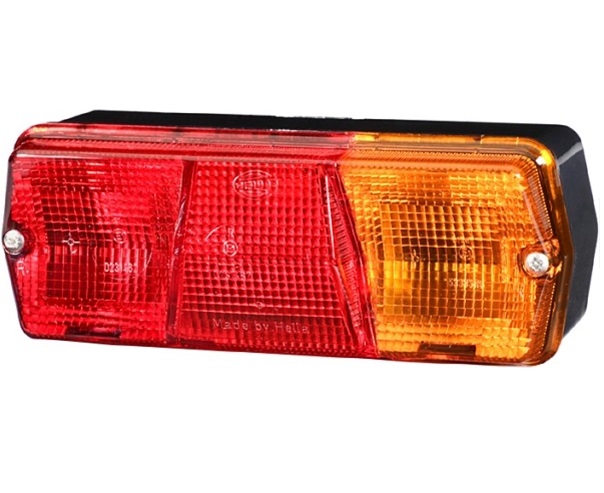 Lampa stop spate HELLA 2SE 001 680-291, parte montare stanga, 201 x 76 mm, becuri R10W, P21W, alimentare 12/24 V, 4 functii luminoase