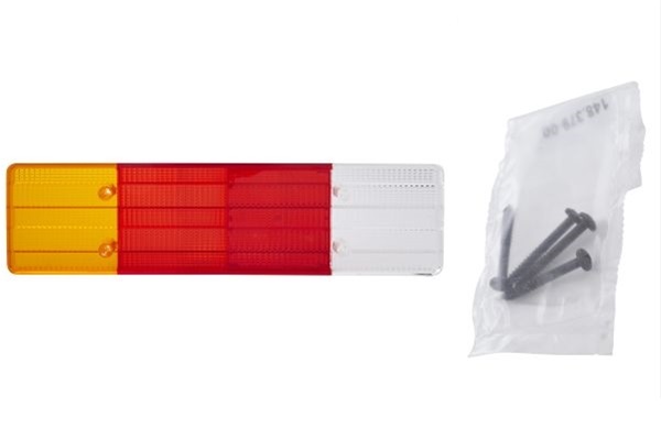 Geam/dispersor pentru lampa spate HELLA ACTROS ATEGO 9EL 131 420-011, parte montare dreapta, becuri R10W, P21W, 5 functii luminoase