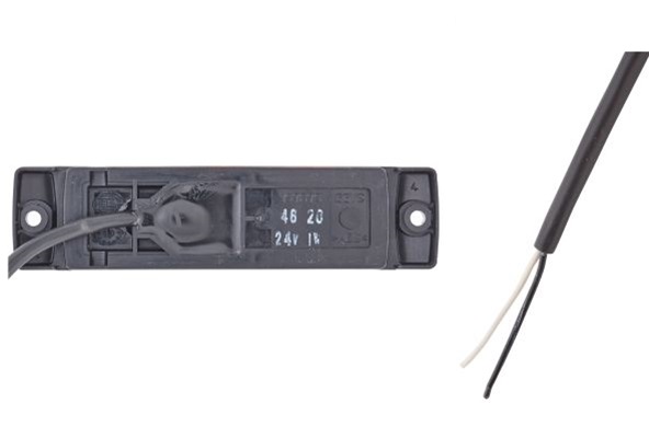 Lampa semnalizare laterala HELLA 2PS 008 645-991, LED, 1W, 130 x 32 mm, parte montare stanga/dreapta, galben, alimentare 24V