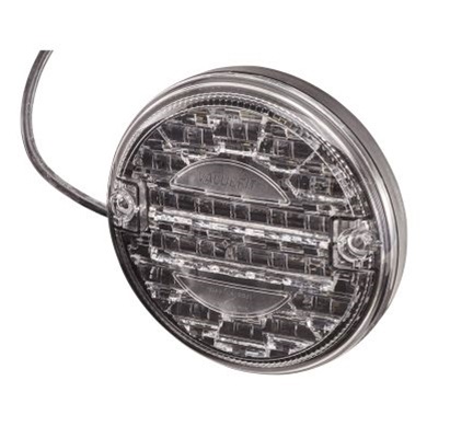 Lampa mers inapoi HELLA 2ZR 357 026-041, 20 x LED, diametru 140 mm, alimentare 12/24 V, transparent, IP67