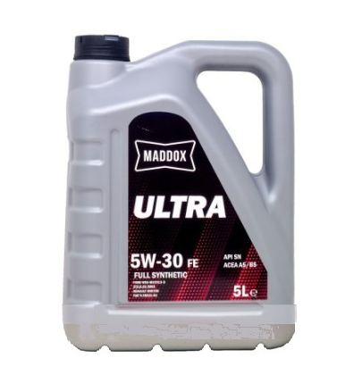 Ulei motor MADDOX 5W30 FE ULTRA A5/B5 MDXU530FEA5B5/5, volum 5 litri, sintetic